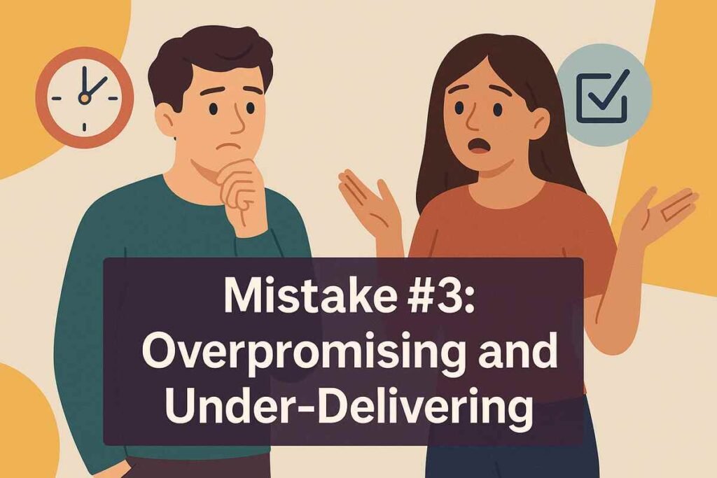 Mistake #3 Overpromising and Under-Delivering