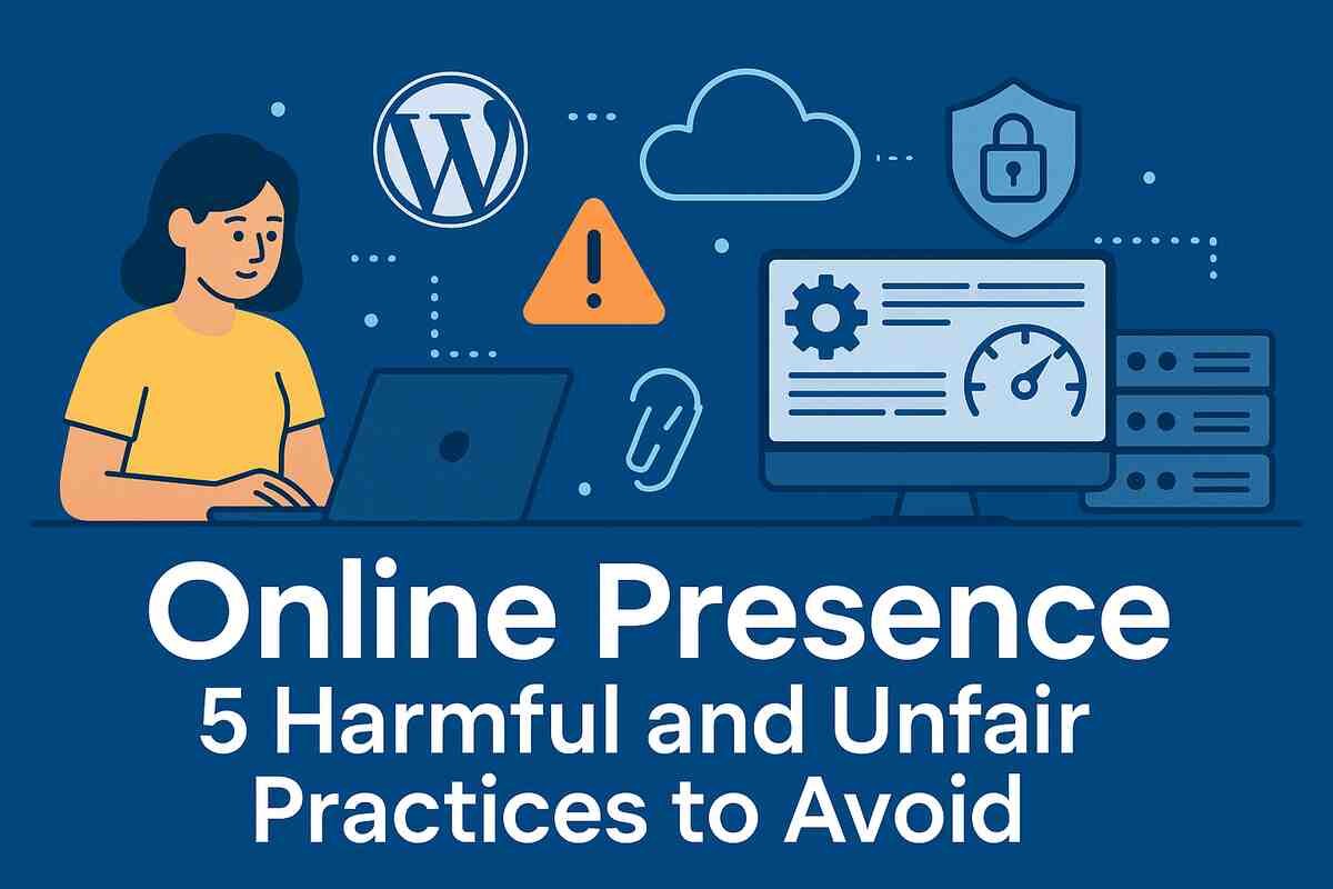 Online Presence 5 Harmful and Unfair Practices to Avoid