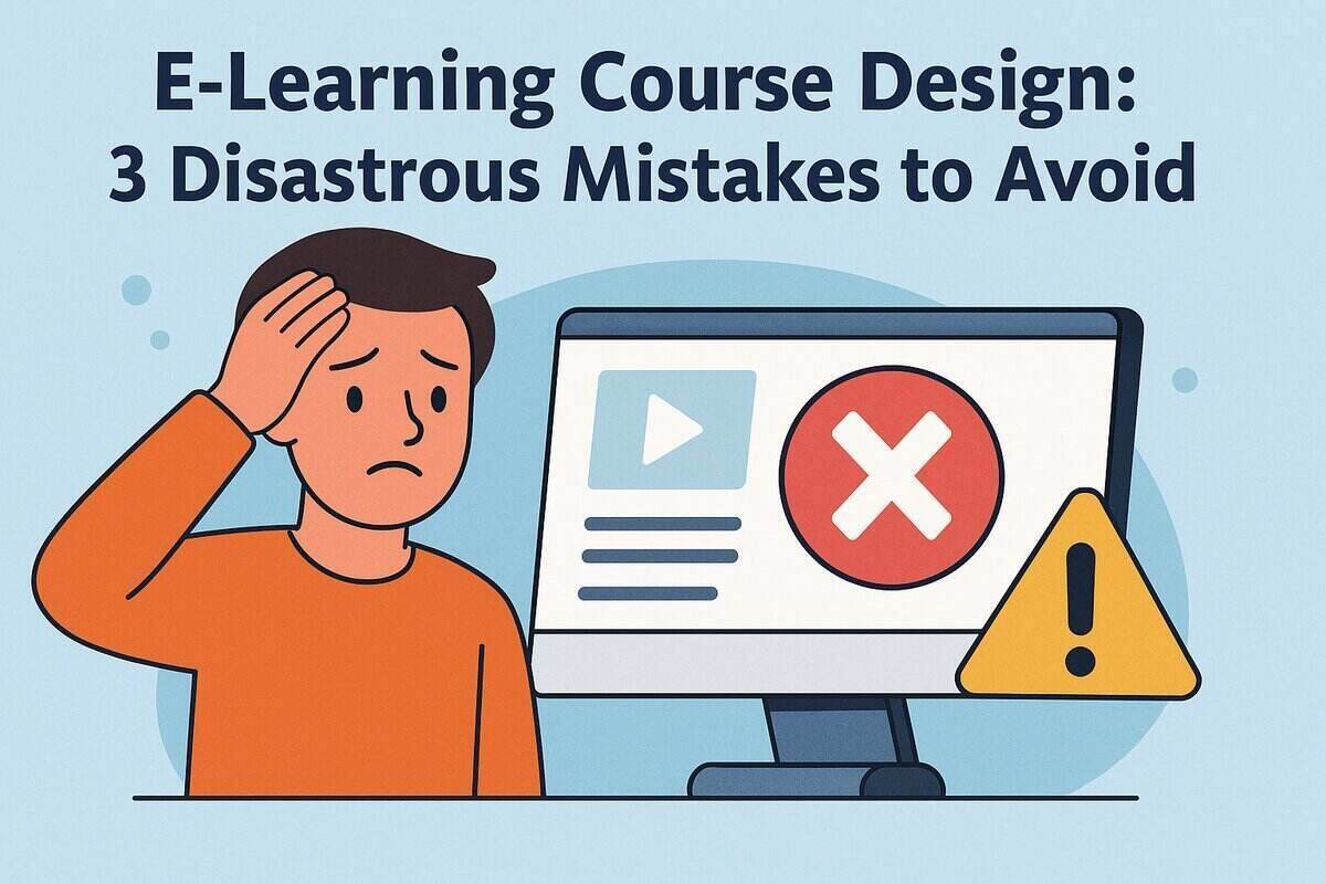 E-Learning Course Design 3 Disastrous Mistakes to Avoid