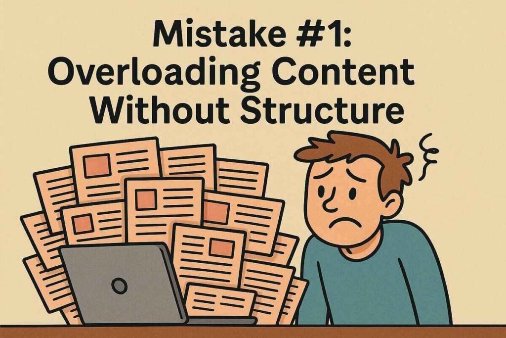 Mistake #1 Overloading Content Without Structure